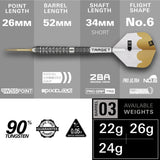 Target Darts Redux 03 SP 90% Tungsten Steel Tip Darts