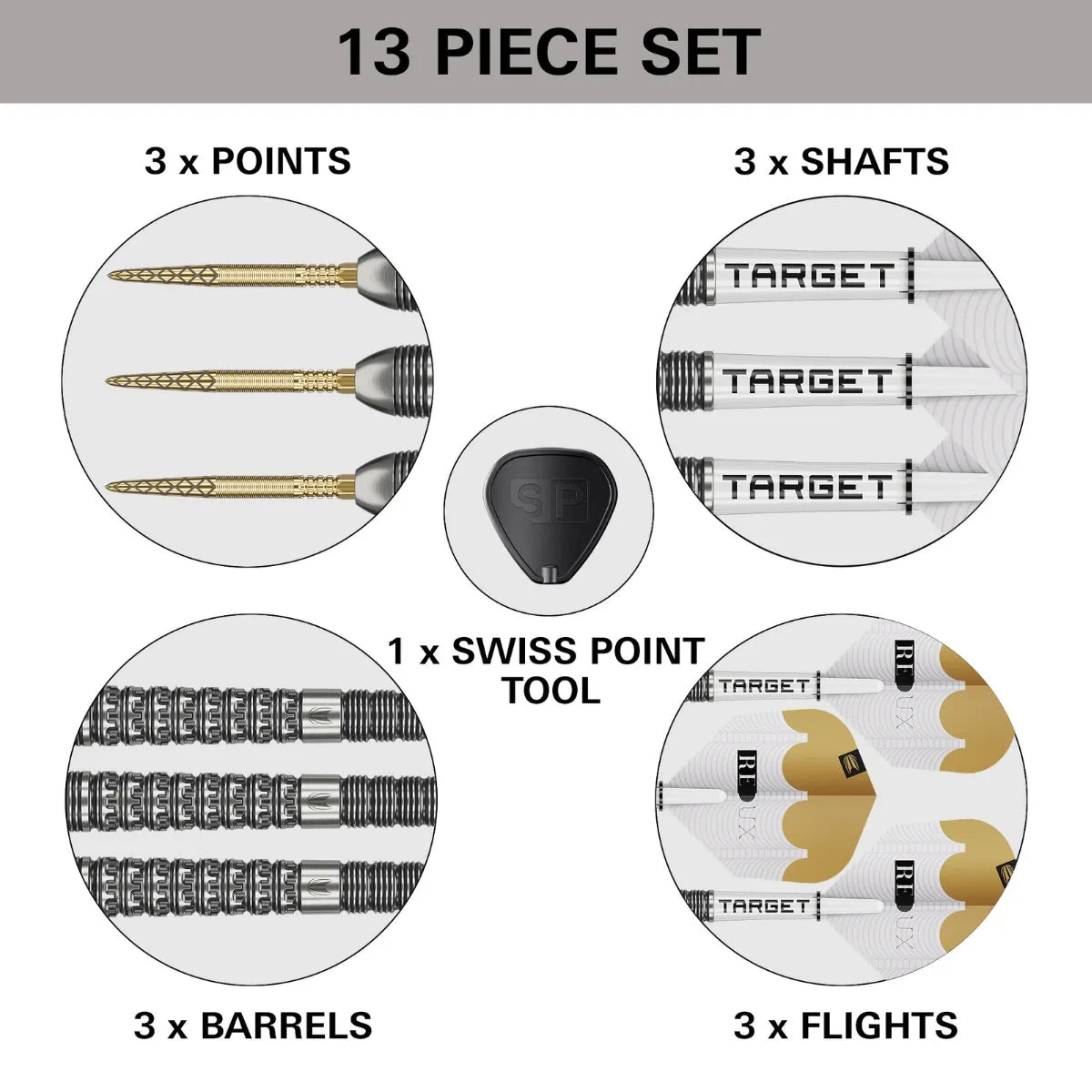 Target Darts Redux 03 SP 90% Tungsten Steel Tip Darts