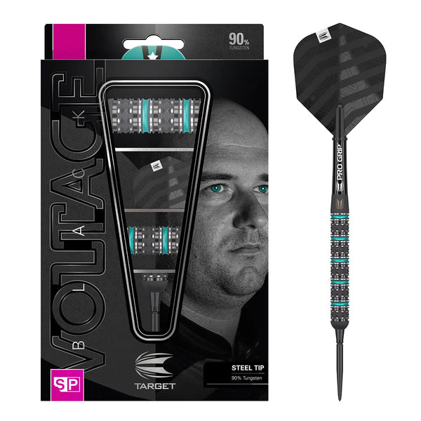 Target Darts Rob Cross Black Edition SP 90% Tungsten Steel Tip Darts-1-22 GRAM-Premier Darts