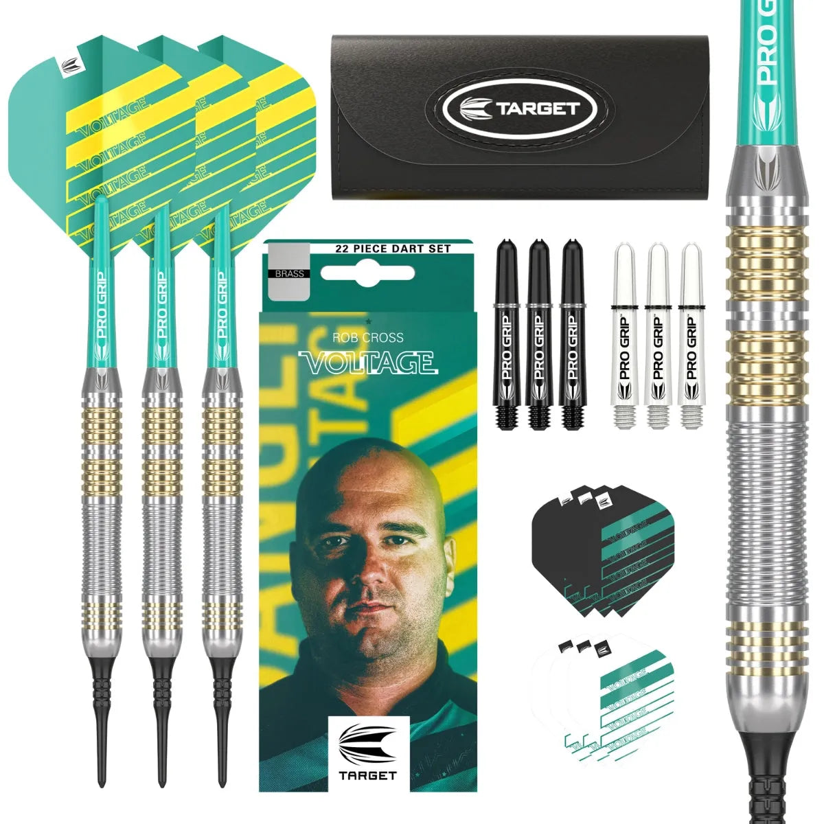 Target Darts Rob Cross Brass Soft Tip Darts