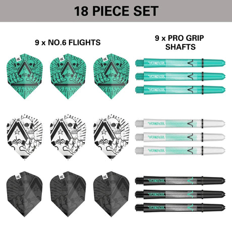 Target Darts Rob Cross Ink Flight & Shaft Kit