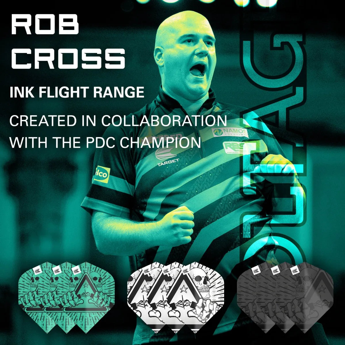 Target Darts Rob Cross Ink No2 Flights x3 Sets