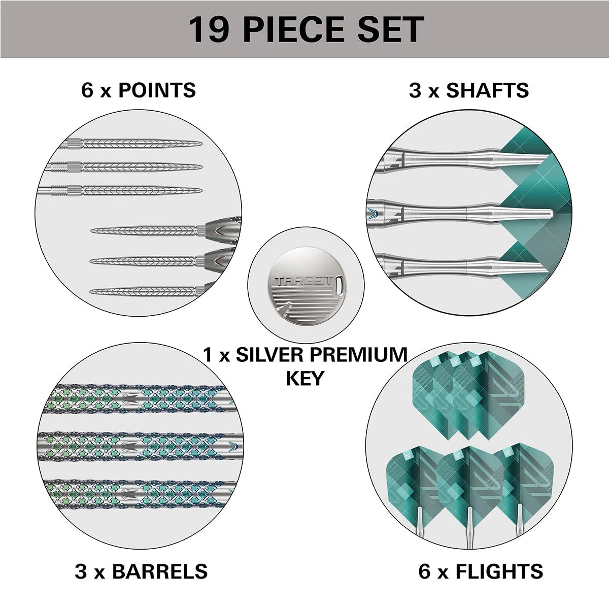 Target Darts Rove SP 02 90% Tungsten Steel Tip Darts