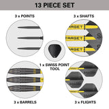 Target Darts Scott Williams Black SP 90% Tungsten Steel Tip Darts