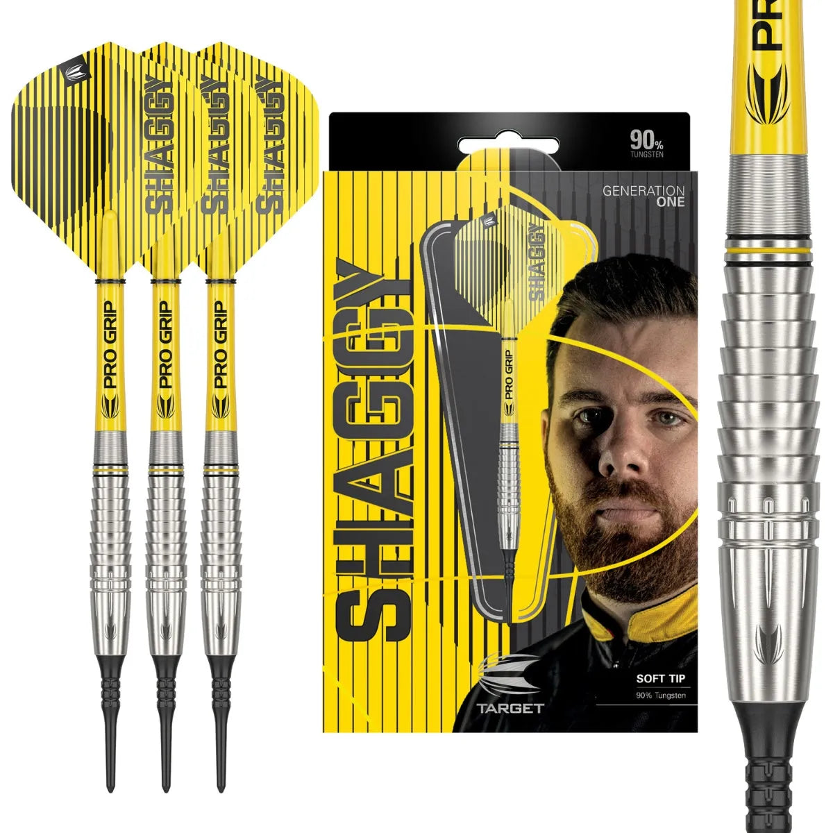 Target Darts Scott Williams Gen 1 90% Tungsten Soft Tip Darts