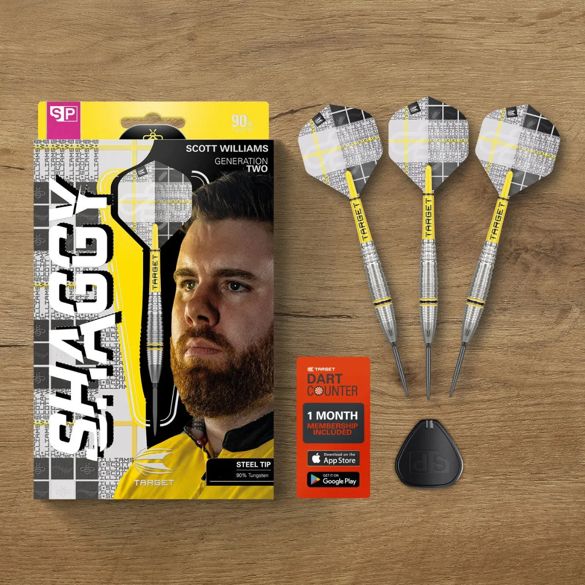 Target Darts Scott Williams Gen 2 SP 90% Tungsten Steel Tip Darts