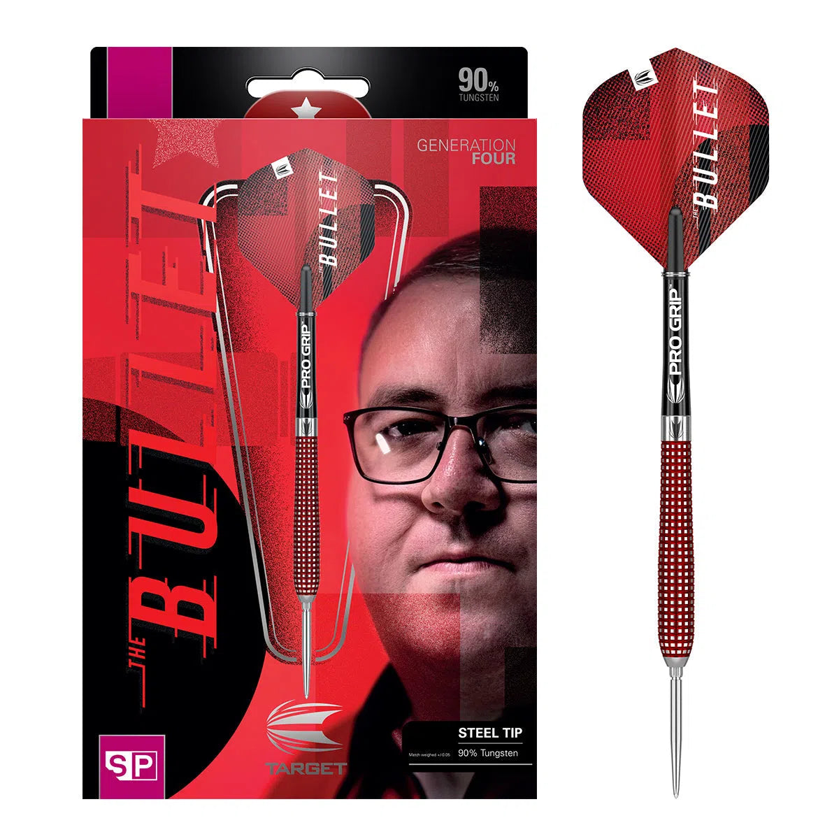 Target Darts Stephen Bunting Gen 4 90% Tungsten Steel Tip Darts