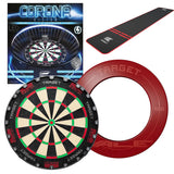 Target Tor Board, Corona Light, World Chamion Mat & Vale Surround Bundle-20-Red-Premier Darts