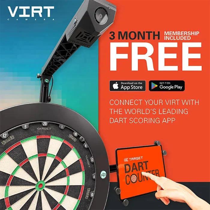 Target Omni Scoring System, Tor Dart Board & Virt Camera Bundle-14-Premier Darts