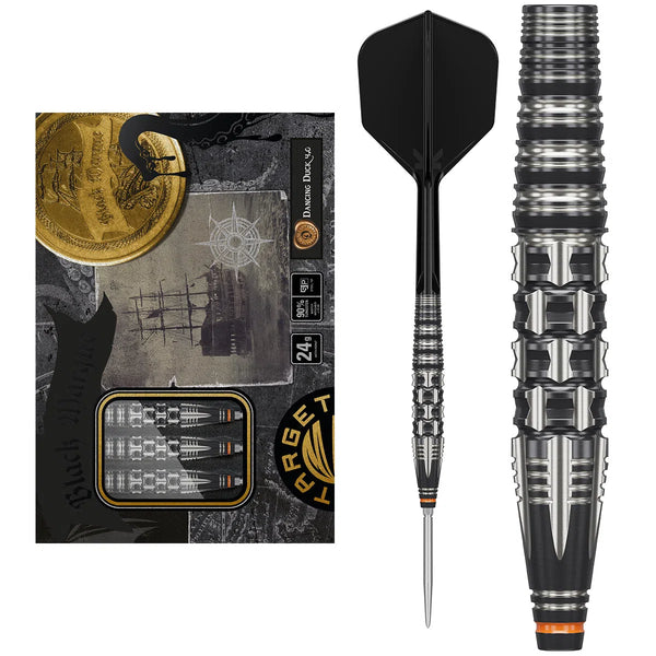 Target Japan Black Marque Dancing Duck Gen 4 SP 90% Tungsten Steel Tip Darts-1-24 GRAM-Premier Darts