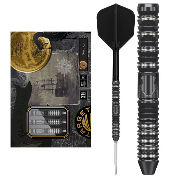 Target Japan Black Marque Draco Gen 2 SP 90% Tungsten Steel Tip Darts-1-21.5 GRAM-Premier Darts