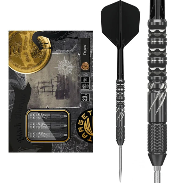 Target Japan Black Marque Draco SP 90% Tungsten Steel Tip Darts-1-21 GRAM-Premier Darts
