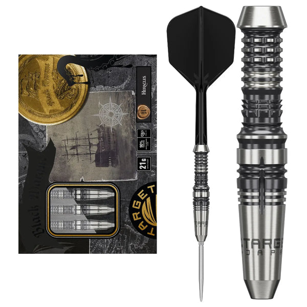 Target Japan Black Marque Heracles Gen 2 SP 90% Tungsten Steel Tip Darts-1-21 GRAM-Premier Darts