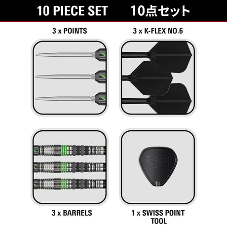 Target Japan Black Marque Lightning 3.0 SP 90% Tungsten Steel Tip Darts