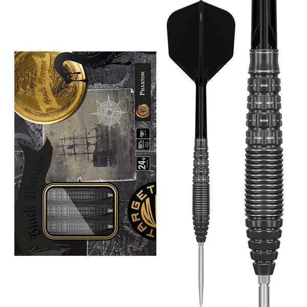 Target Japan Black Marque Phantom SP 90% Tungsten Steel Tip Darts-1-22 GRAM-Premier Darts