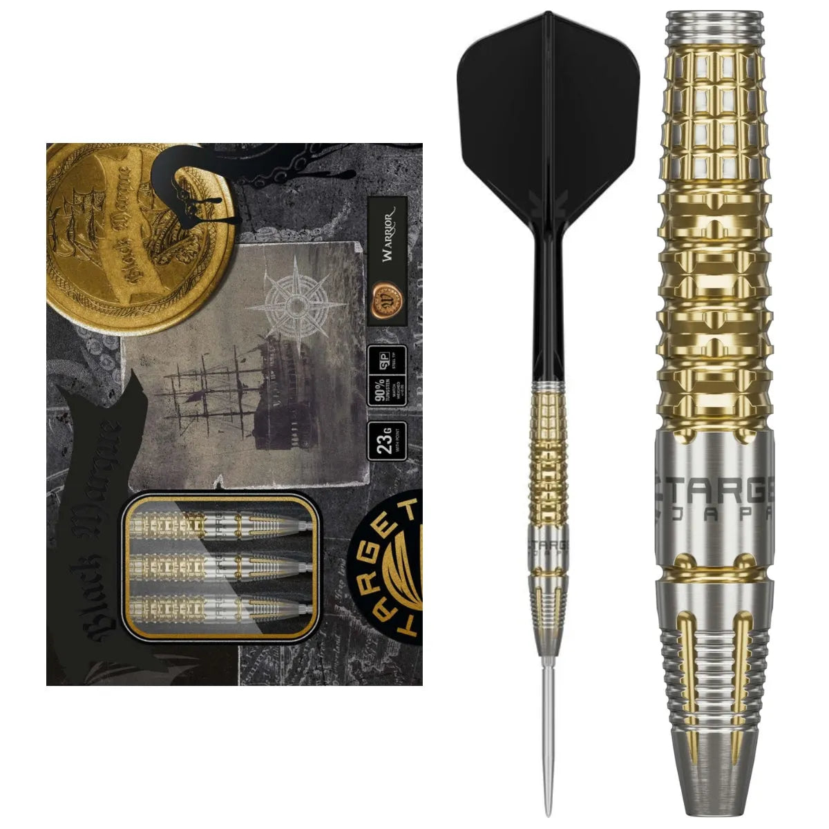 Warrior Target Target Japan Black Marque Warrior SP 90% Tungsten Steel Tip Darts ...