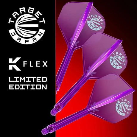 Target Japan Blue Logo Purple Limited Edition K-Flex Flight System No2-2-Short-Premier Darts