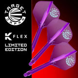 Target Japan Blue Logo Purple Limited Edition K-Flex Flight System No6-2-Short-Premier Darts