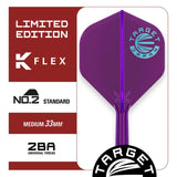 Target Japan Blue Logo Purple Limited Edition K-Flex Flight System No2-4-Short-Premier Darts