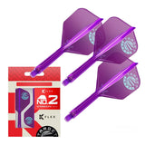 Target Japan Blue Logo Purple Limited Edition K-Flex Flight System No2-8-Intermediate-Premier Darts
