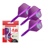 Target Japan Blue Logo Purple Limited Edition K-Flex Flight System No6-6-Short-Premier Darts