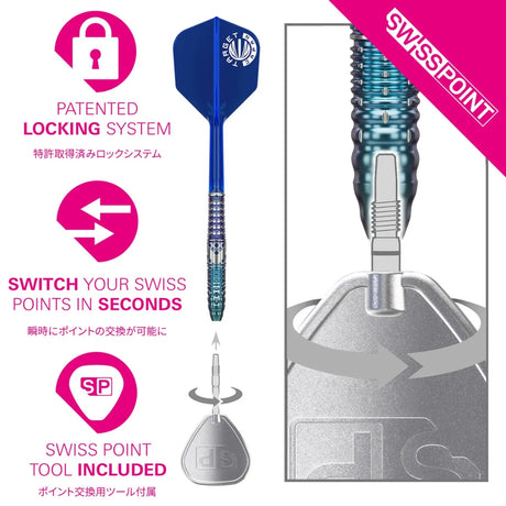 Target Japan Charis G5 90% Tungsten Steel Tip Darts