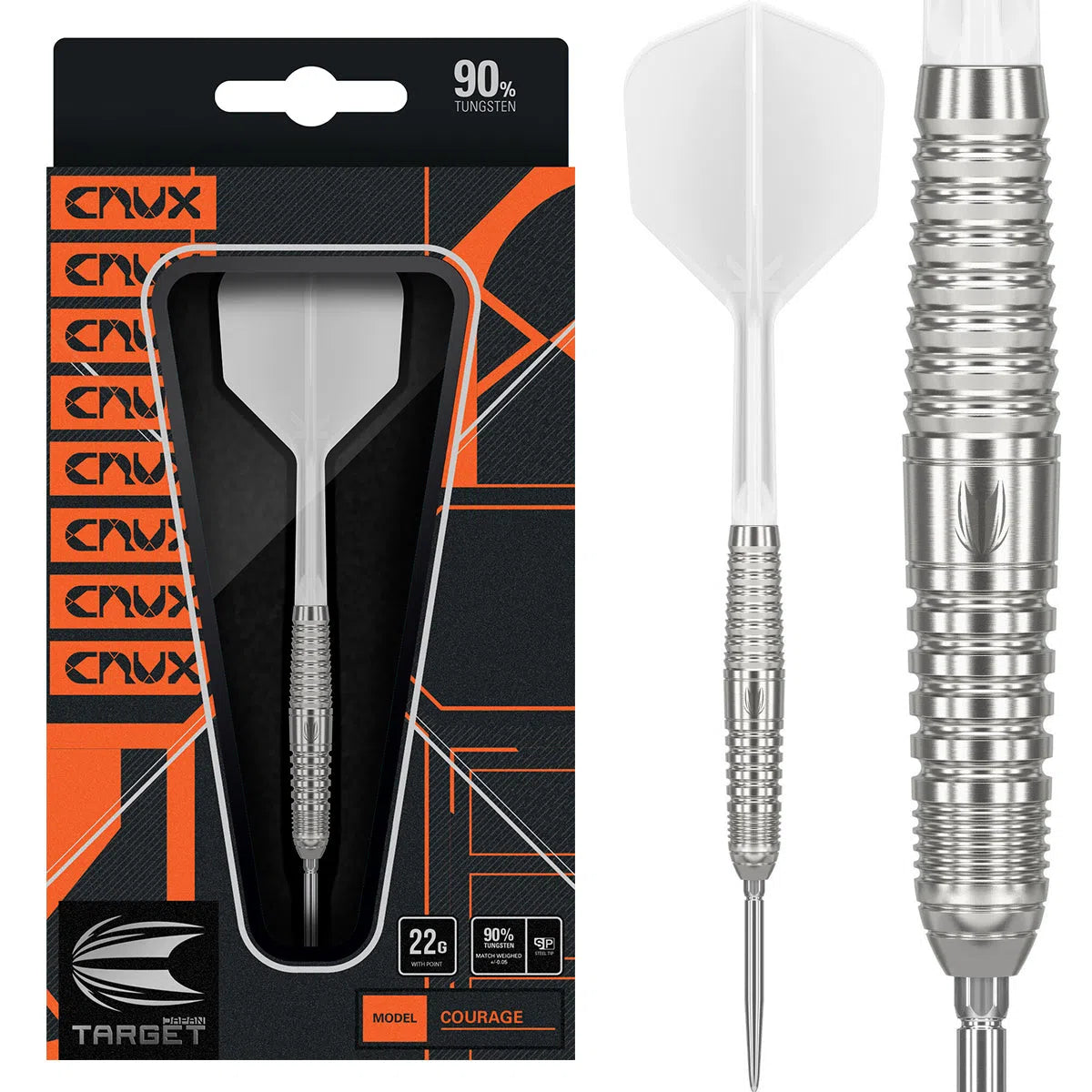 Target Japan Crux JPN Courage 90% Tungsten Steel Tip Darts
