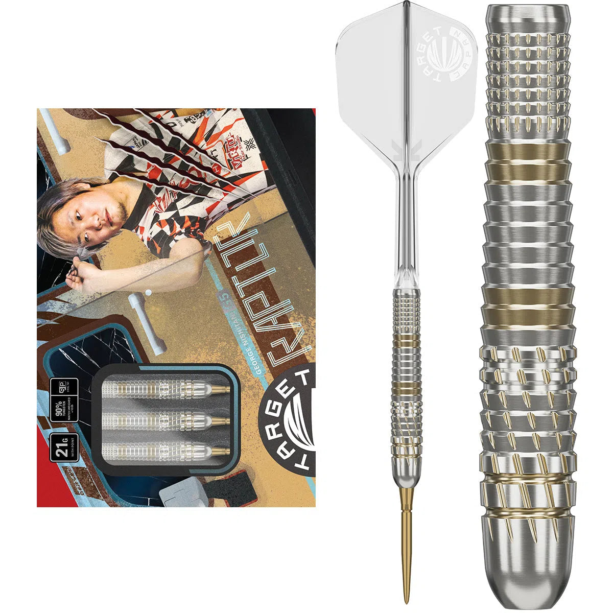 Target Japan George Nishitani Raptor G5 90% Tungsten Steel Tip Darts