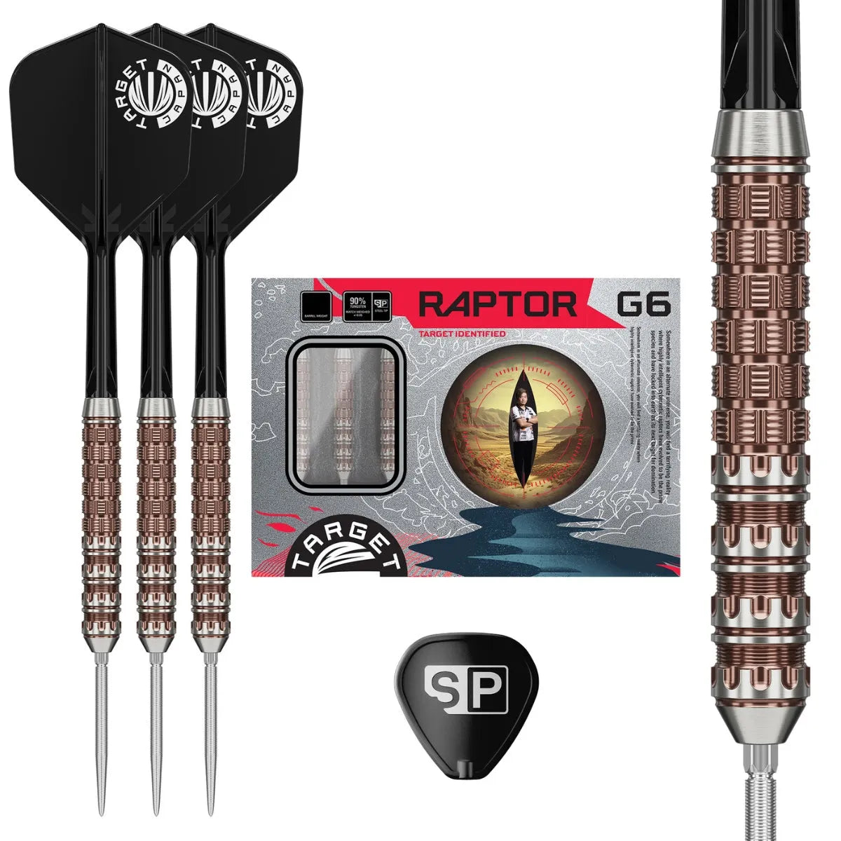Target Japan George Nishitani Raptor G6 90% Tungsten Steel Tip Darts
