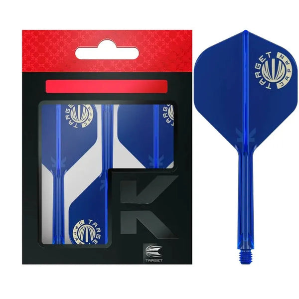 Target Japan Gold Logo Blue K-Flex Flight System No2-1-Short-Premier Darts