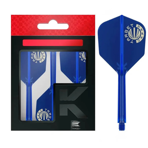 Target Japan Gold Logo Blue K-Flex Flight System No6-1-Short-Premier Darts