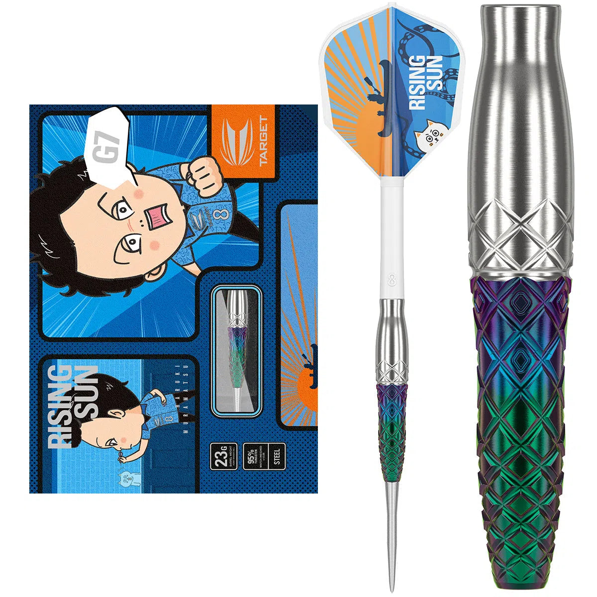Target Japan Haruki Muramatsu Rising Sun G7 95% Tungsten Steel Tip Darts