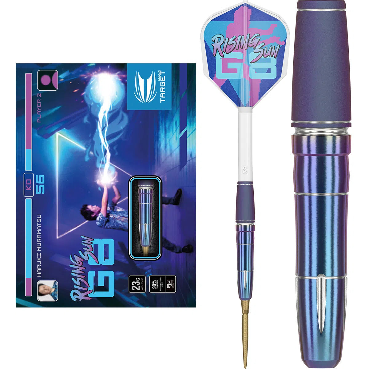 Target Japan Haruki Muramatsu Rising Sun G8 90% Tungsten Steel Tip Darts
