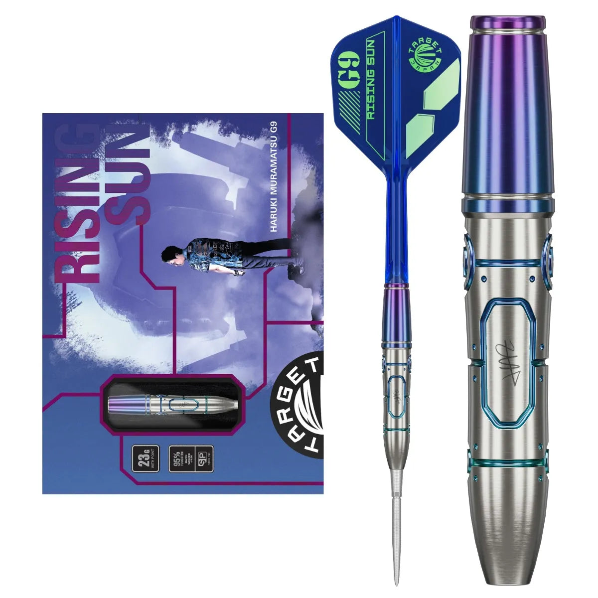 ダーツ RISING SUN G9 NO GROOVE 2BA Target Haruki Muramatsu Rising Sun Gen 9 No Groove Steel Tip