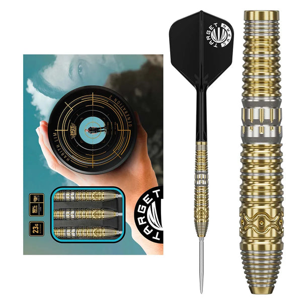 Target Japan Hot Shot Harith Lim G2 90% Tungsten Steel Tip Darts-1-23 GRAM-Premier Darts
