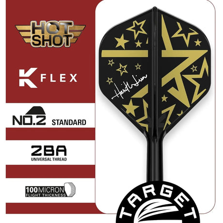 Target Japan Hot Shot K-Flex Flight System No2-5-Short-Premier Darts