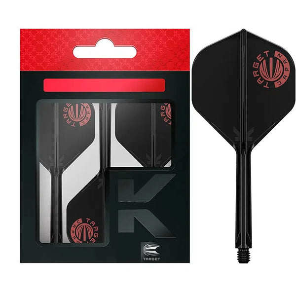 Target Japan Logo Black Limited Edition K-Flex Flight System No2-1-Short-Premier Darts