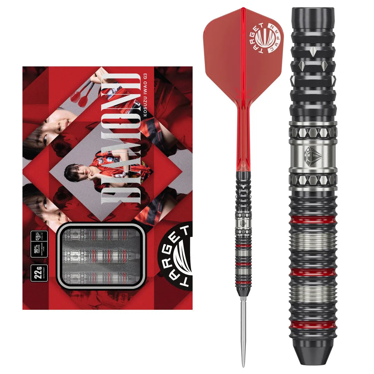 Target Japan Prime Series Diamond G3 90% Tungsten Steel Tip Darts Target Japan Prime Series Diamond G3 90% Tungsten Steel Tip Darts