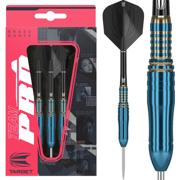 Target Japan Team Pro Haruki Muramatsu Brass Steel Tip Darts-1-18.5 GRAM-Premier Darts
