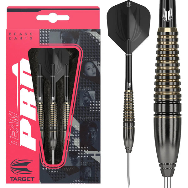 Target Japan Team Pro Mitsumasa Hoshino Brass Steel Tip Darts-1-18.5 GRAM-Premier Darts
