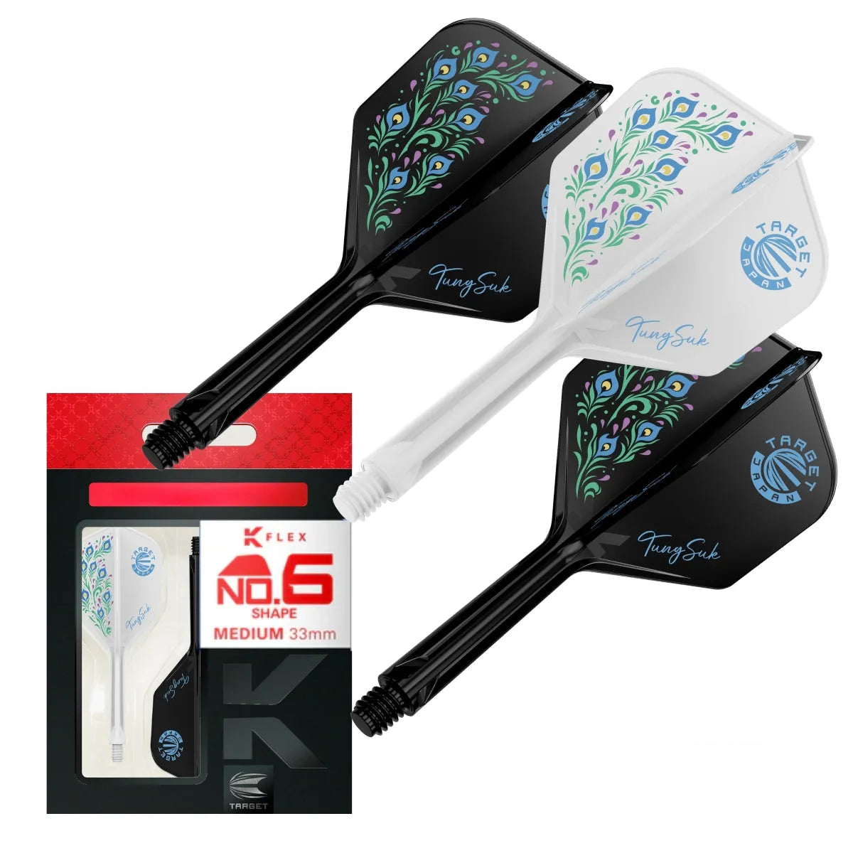 Target Japan Tung Suk Zeneth K-Flex Flight System No6-9-Medium-Premier Darts