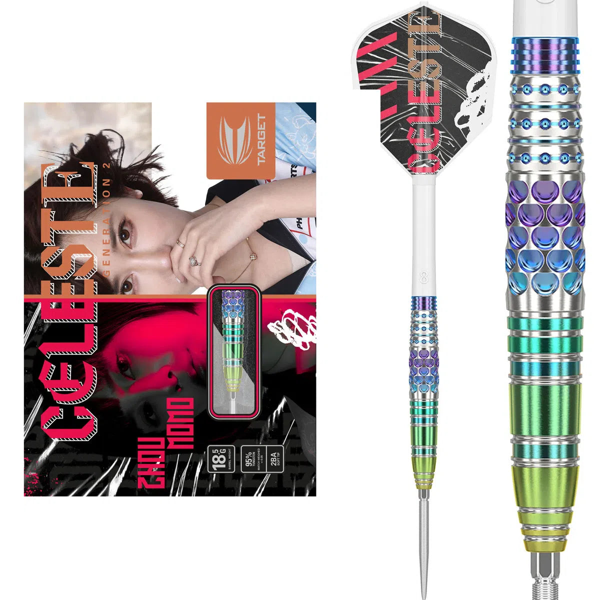 Target Japan Zhou Momo Celeste G2 SP 95% Tungsten Steel Tip Darts