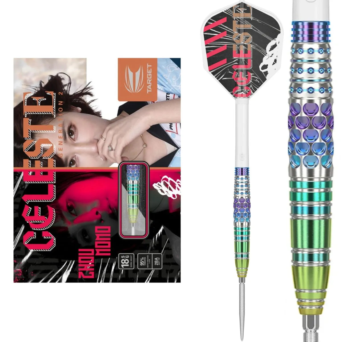 Target Japan Zhou Momo Celeste G2 SP 95% Tungsten Steel Tip Darts