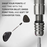 Target Darts 2BA Swiss Point Converter  Black