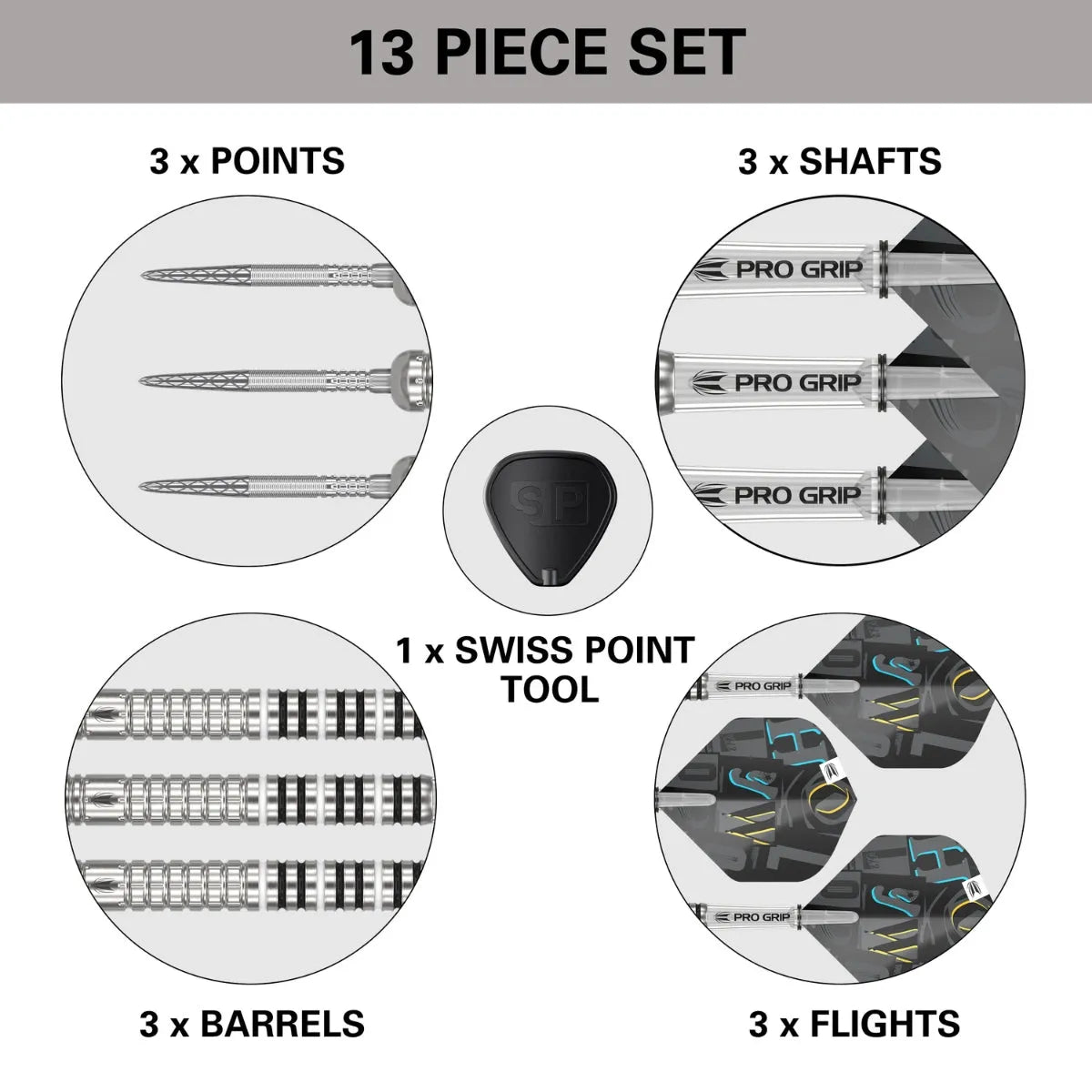 Target Darts Chris Dobey Gen 1 SP 90% Tungsten Steel Tip Darts