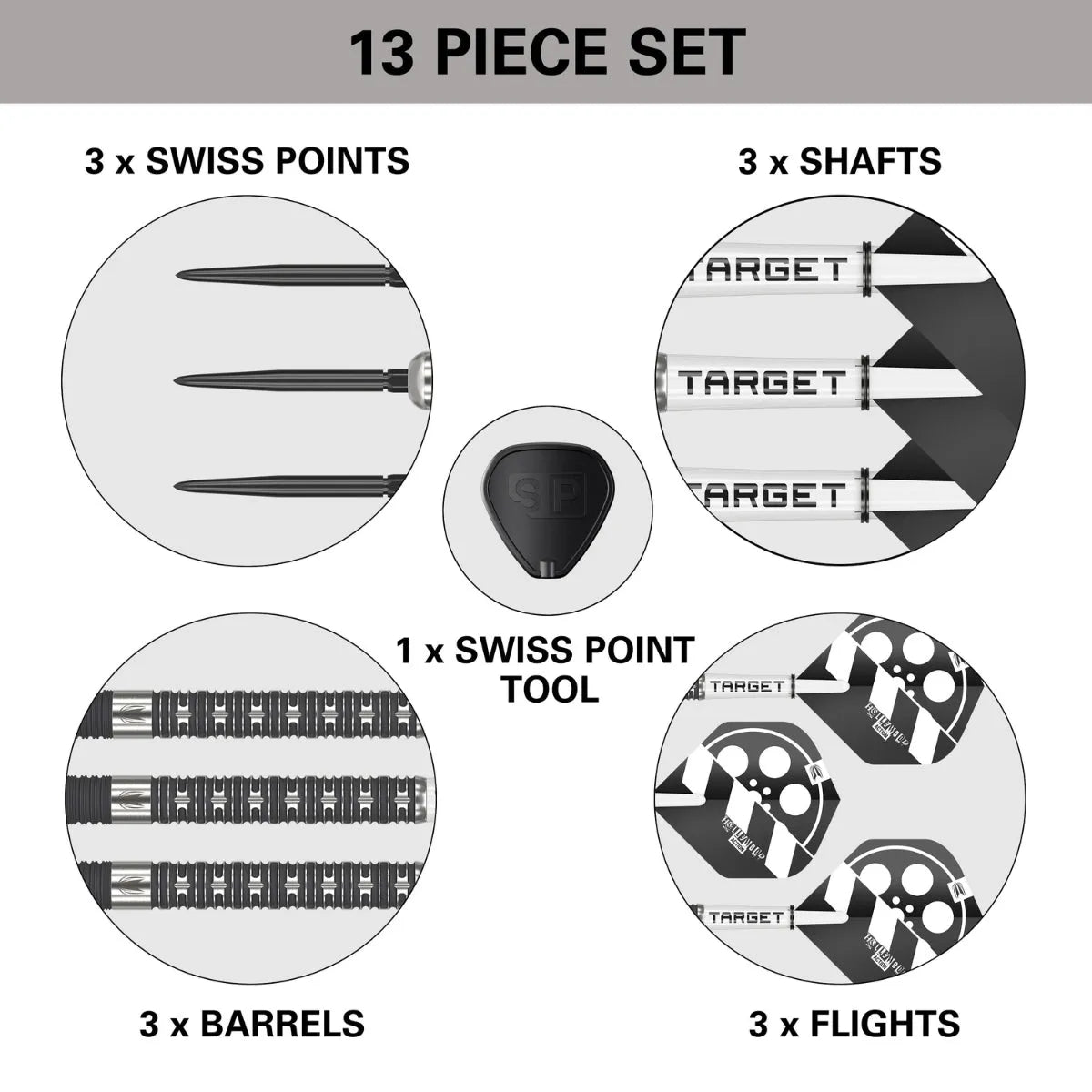 Target Darts Chris Dobey Hollywood Action SP 90% Tungsten Steel Tip Darts