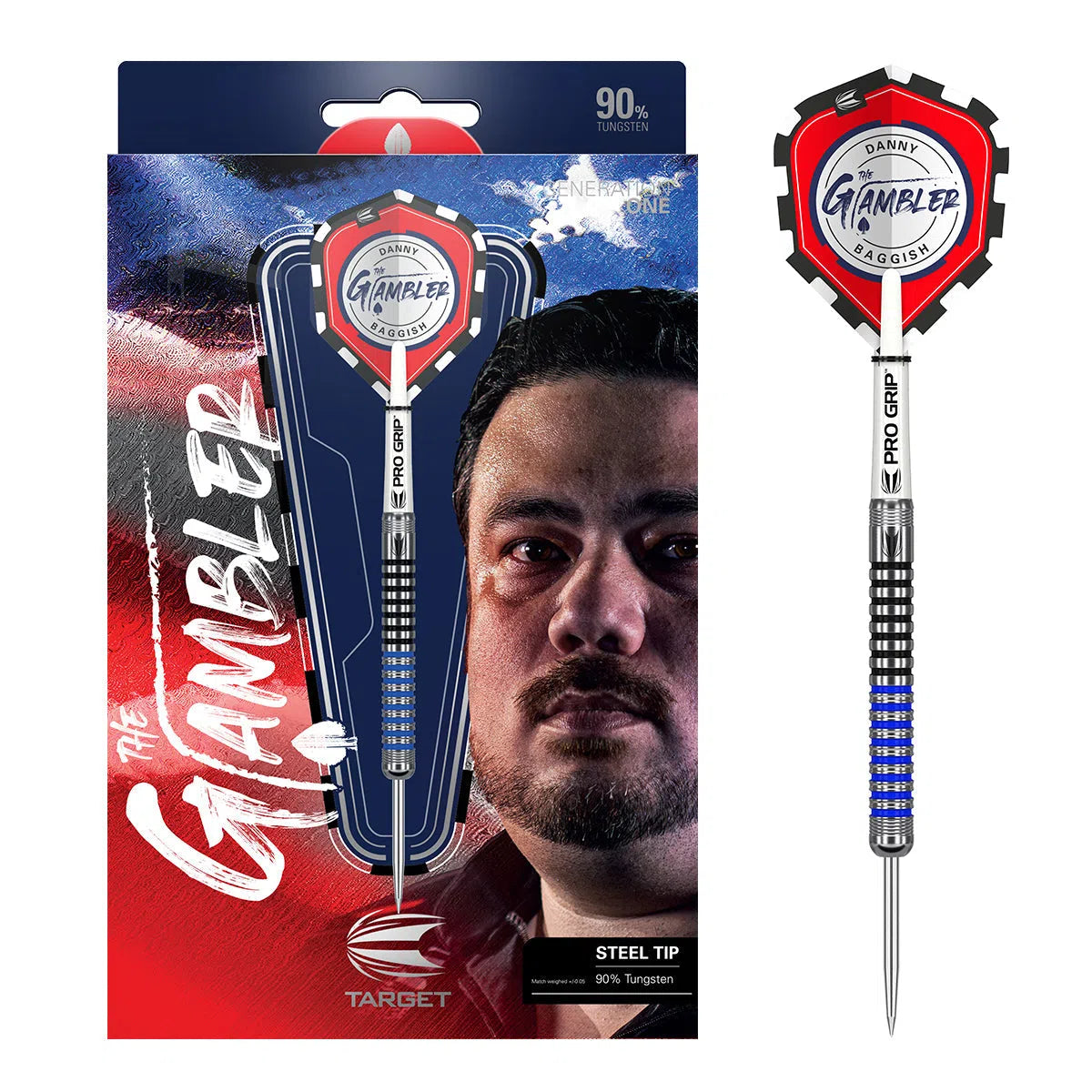 Target Darts Danny Baggish 90% Tungsten Steel Tip Darts