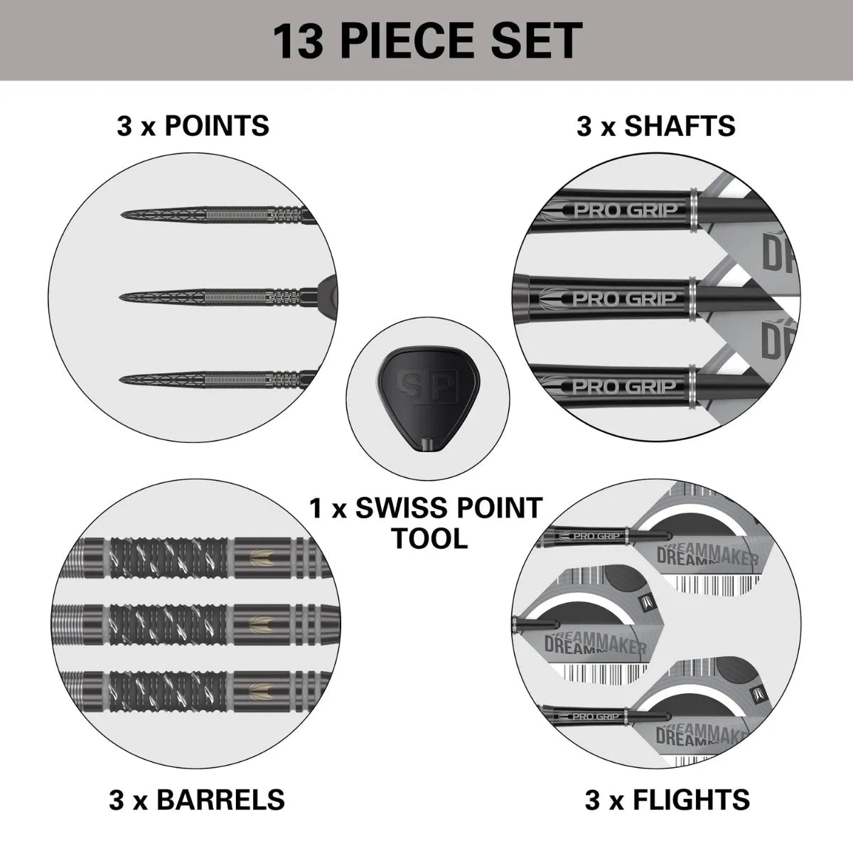 Target Darts Dimitri Van Den Bergh Echo SP 90% Tungsten Steel Tip Darts