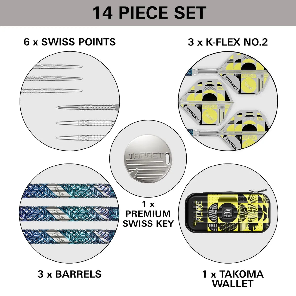 Target Darts Luke Littler Edge SP 95% Tungsten Steel Tip Darts