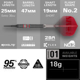 Target Darts Nathan Aspinall 95K 95% Tungsten Soft Tip Darts